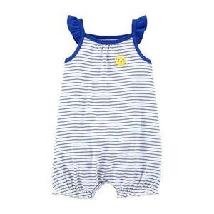 Carter's Girls Striped Snap-up Romper Newborn
